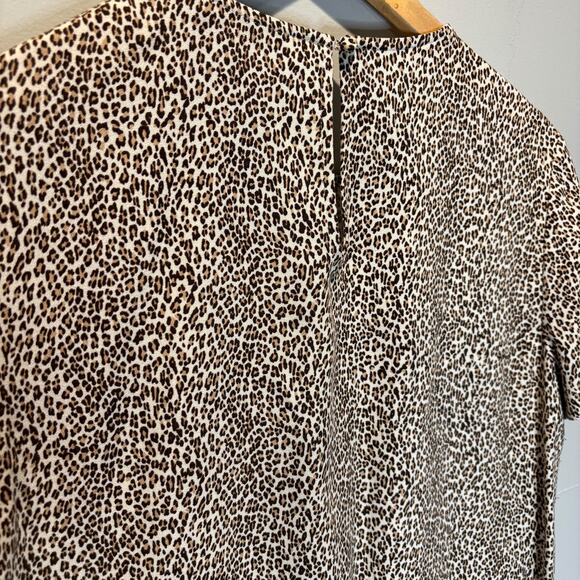 Jenni Kayne Leopard Print T-Shirt Dress - size medium - Picture 4 of 7